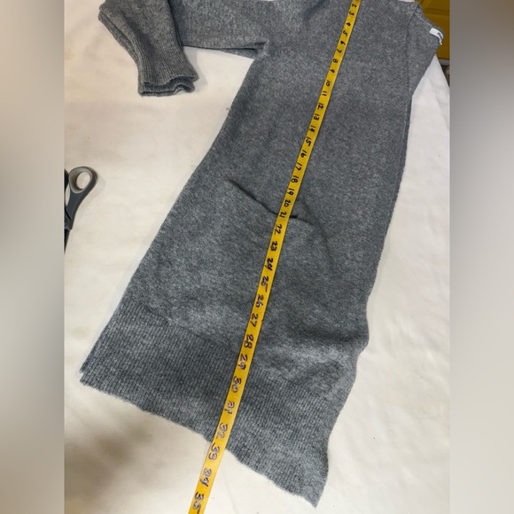 MADEWELL Heather Gray Alpaca/Merino Wool cozy Ryder Open Cardigan size M - Picture 16 of 16